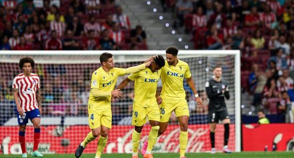 Cadiz goal celebration